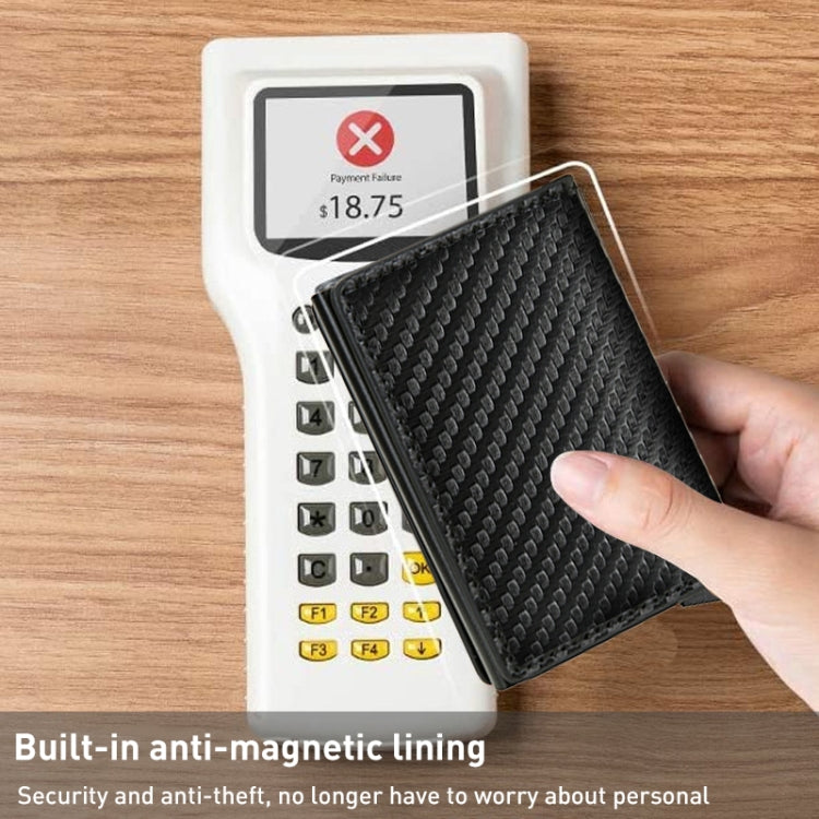 C1804H1 RFID Carbon Fiber Wallet For Men(Black) - free shipping - PMC TechLife - Order now!