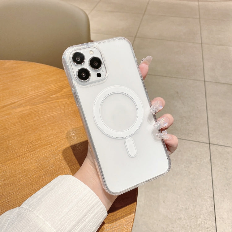 For iPhone 11 MagSafe Magnetic Clear Acrylic TPU Case(Transparent) - iPhone 11 Cases by PMC TechLife | Online Shopping South Africa | PMC TechLife | Buy Now Pay Later Mobicred