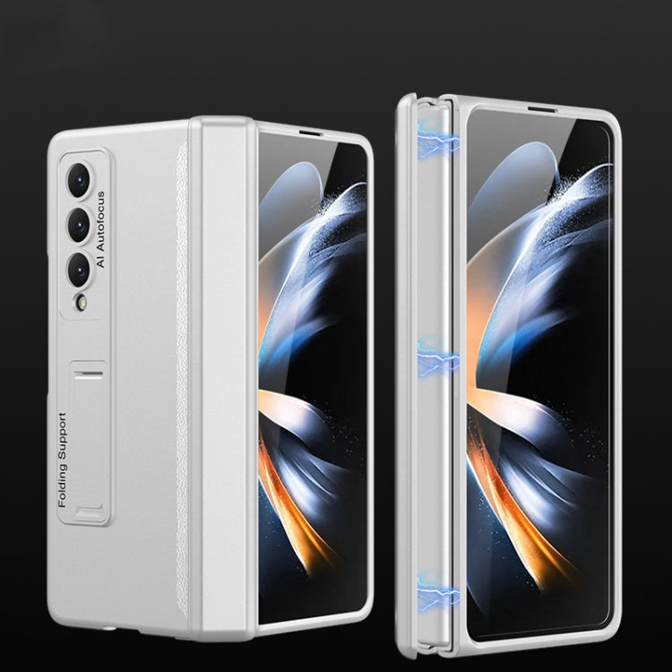 For Samsung Galaxy Z Fold4 GKK Magnetic Hinged Folding Full Phone Case(Silver) - Galaxy Z Fold4 5G Cases by GKK | Online Shopping South Africa | PMC Jewellery