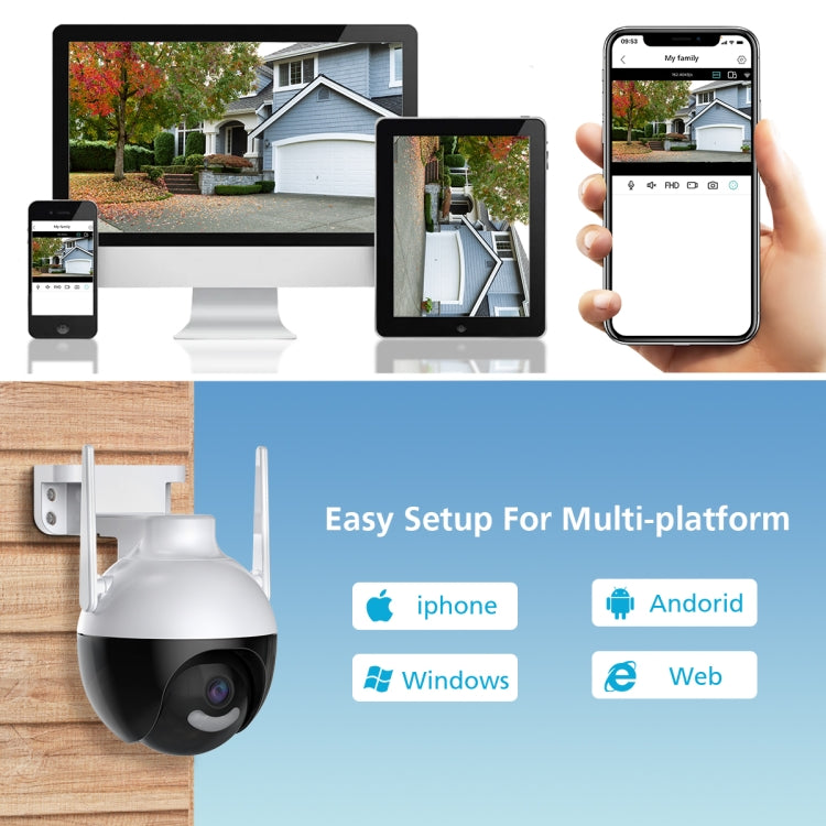 A18 4MP HD Wireless WiFi Smart Surveillance Camera, Specification:EU Plug - free shipping - PMC TechLife - Order now!
