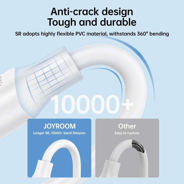 JOYROOM S-UL012A9 2.4A USB to 8 Pin Fast Charging Data Cable, Length:1m(White) - Normal Style Cable by JOYROOM | Online Shopping South Africa | PMC Jewellery