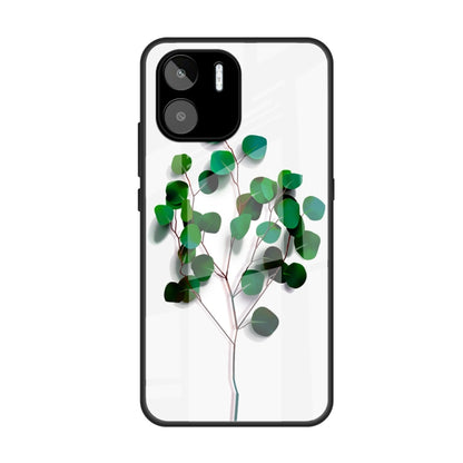 For Xiaomi Redmi A1 4G Colorful Painted Glass Phone Case(Sapling) - Xiaomi Cases by PMC Jewellery | Online Shopping South Africa | PMC Jewellery