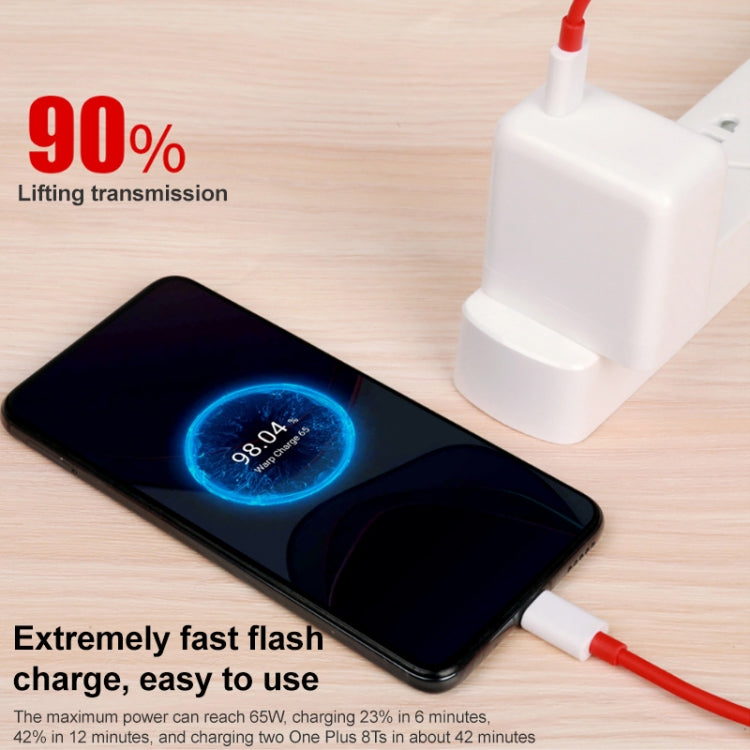 65W Warp Flash Charging Mobile Phone Adapter, Style:65W Charger+1.5m Fast Charging Cable - USB Charger by PMC TechLife | Online Shopping South Africa | PMC TechLife | Buy Now Pay Later Mobicred
