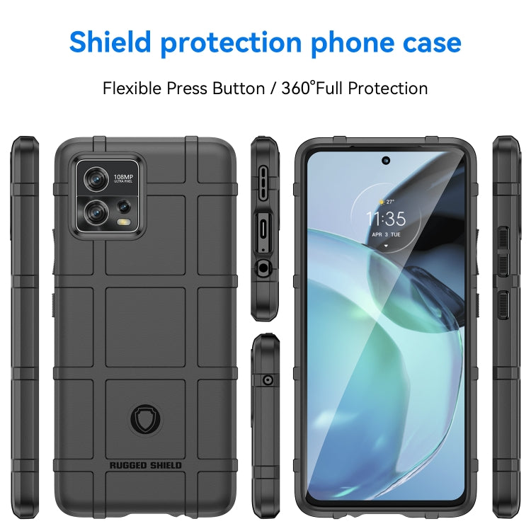 For Motorola Moto G72 Full Coverage Shockproof TPU Phone Case(Black) - Motorola Cases by PMC Jewellery | Online Shopping South Africa | PMC Jewellery