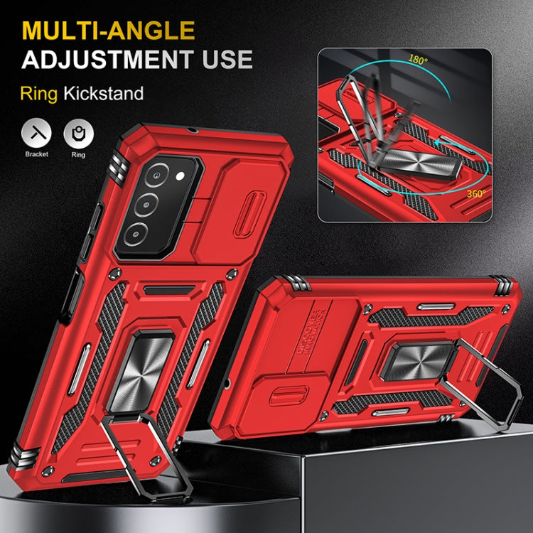 For Samsung Galaxy A03s Armor PC + TPU Camera Shield Phone Case(Red) - free shipping - PMC TechLife - Order now!
