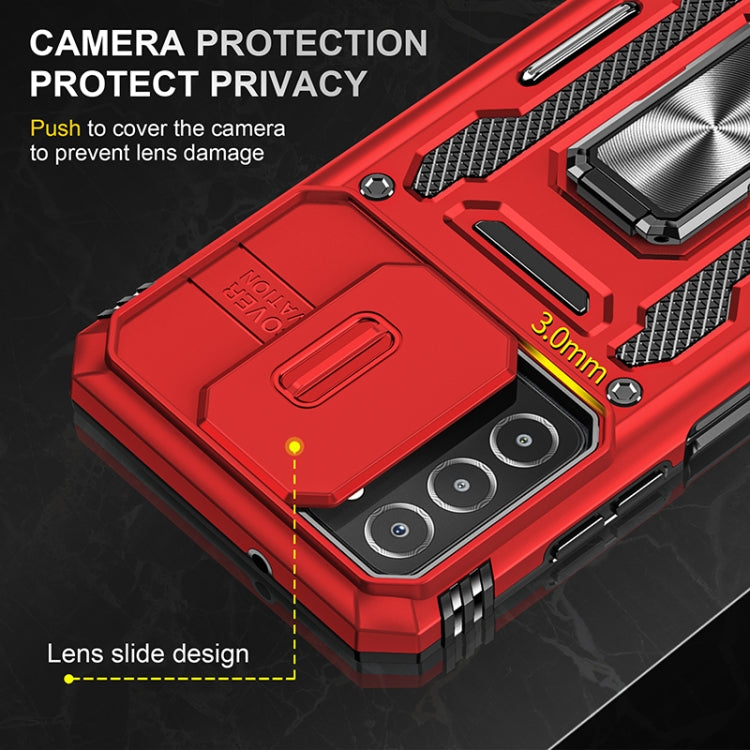 For Samsung Galaxy A03s Armor PC + TPU Camera Shield Phone Case(Red) - free shipping - PMC TechLife - Order now!