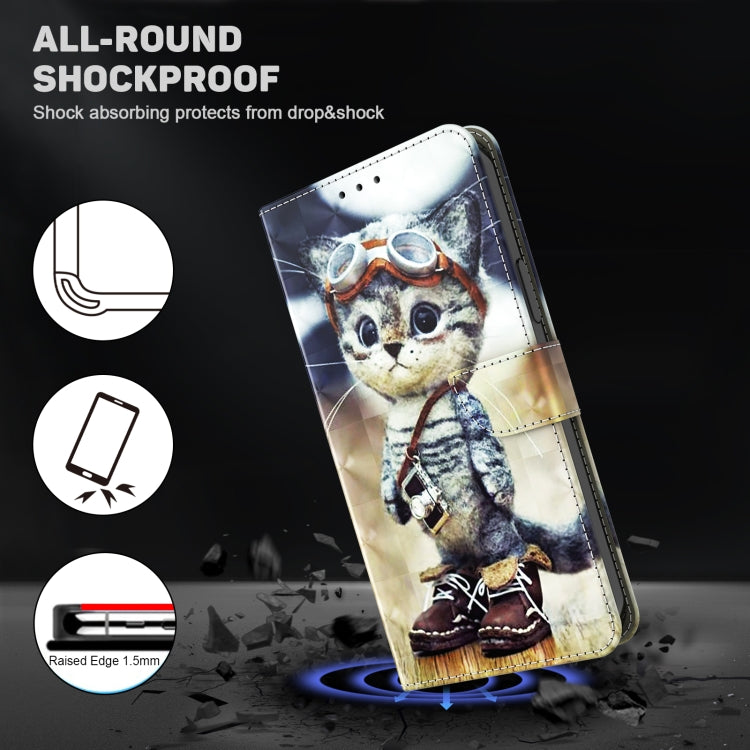 For Samsung Galaxy A14 5G 3D Painted Leather Phone Case(Naughty Cat) - free shipping - PMC TechLife - Order now!