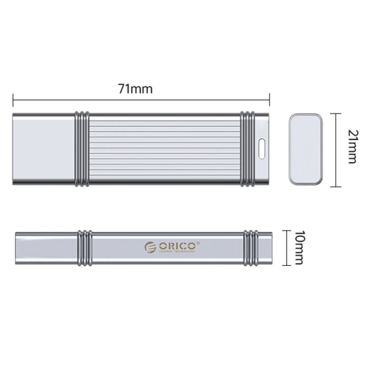 ORICO USB Flash Drive, Read: 100MB/s, Write: 50MB/s, Memory:256GB, Port:USB-A(Silver) - free shipping - PMC TechLife - Order now!