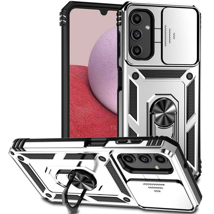 For Samsung Galaxy A14 5G Sliding Camshield Holder Phone Case(Silver) - free shipping - PMC TechLife - Order now!