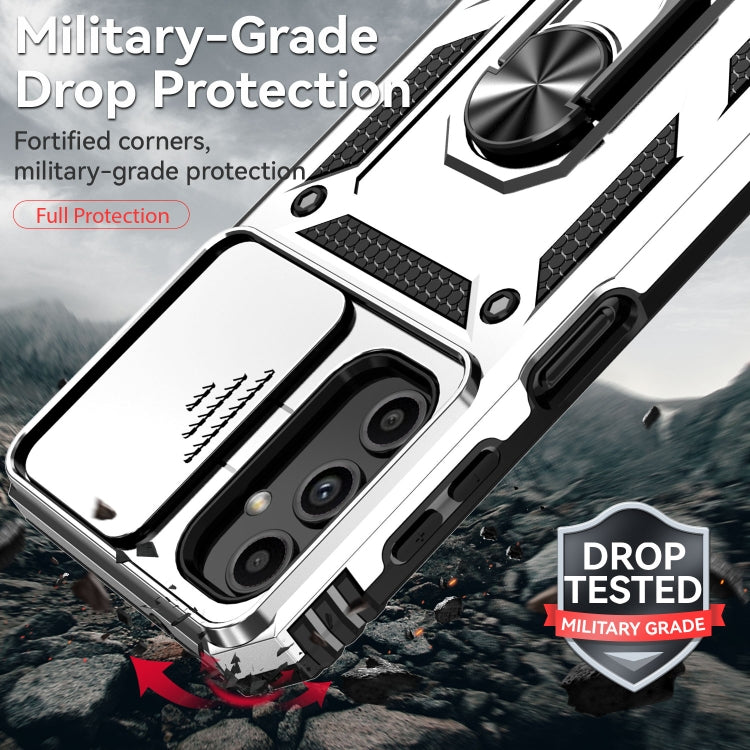 For Samsung Galaxy A14 5G Sliding Camshield Holder Phone Case(Silver) - free shipping - PMC TechLife - Order now!