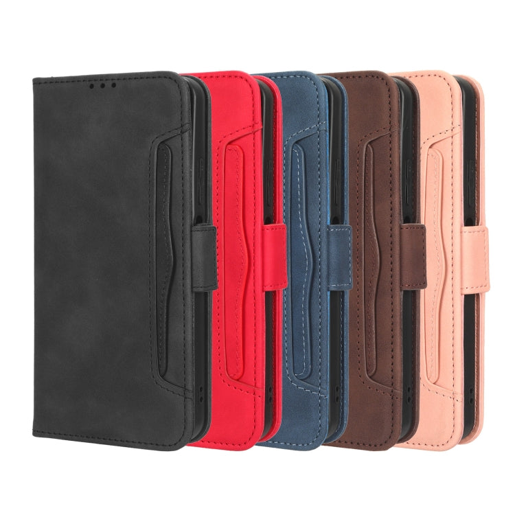 For iPhone 14 Pro Skin Feel Calf Texture Card Slots Leather Phone Case(Black) - iPhone 14 Pro Cases by PMC TechLife | Online Shopping South Africa | PMC TechLife | Buy Now Pay Later Mobicred