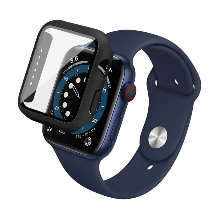 For Apple Watch SE 2023 40 mm / SE 2022 40mm imak PC Frame Case with Tempered Glass Film(Black) - Watch Cases by imak | Online Shopping South Africa | PMC TechLife | Buy Now Pay Later Mobicred