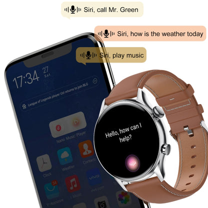 Ochstin 5HK8 Pro 1.36 inch Round Screen Blood Oxygen Blood Pressure Monitoring Bluetooth Smart Watch, Strap:Silicone(Gold) - Smart Watches by OCHSTIN | Online Shopping South Africa | PMC Jewellery | Buy Now Pay Later Mobicred