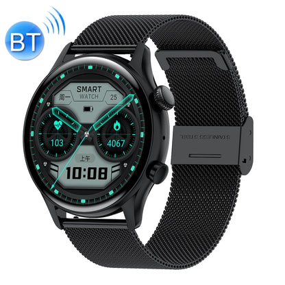 Ochstin 5HK8 Pro 1.36 inch Round Screen Blood Oxygen Blood Pressure Monitoring Bluetooth Smart Watch, Strap:Steel(Black) - Smart Watches by OCHSTIN | Online Shopping South Africa | PMC Jewellery | Buy Now Pay Later Mobicred