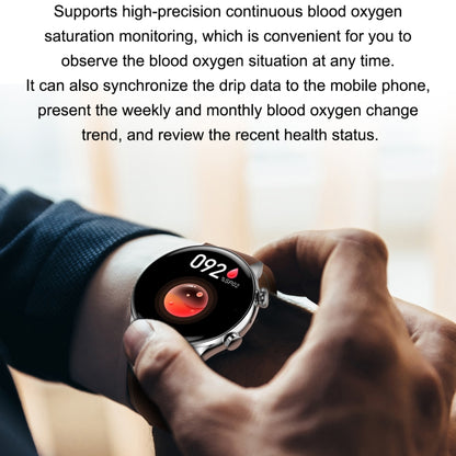 Ochstin 5HK8 Pro 1.36 inch Round Screen Blood Oxygen Blood Pressure Monitoring Bluetooth Smart Watch, Strap:Steel(Black) - Smart Watches by OCHSTIN | Online Shopping South Africa | PMC Jewellery | Buy Now Pay Later Mobicred