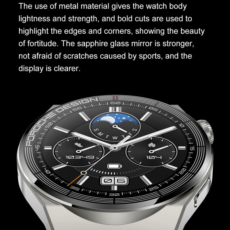 Ochstin 5HK46P 1.36 inch Round Screen Leather Strap Smart Watch with Bluetooth Call Function(Black) - free shipping - PMC TechLife - Order now!