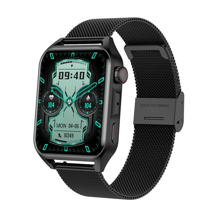 Ochstin 5HK28 1.78 inch Square Screen Steel Strap Smart Watch Supports Bluetooth Call Function/Blood Oxygen Monitoring(Black) - Smart Watches by OCHSTIN | Online Shopping South Africa | PMC Jewellery | Buy Now Pay Later Mobicred