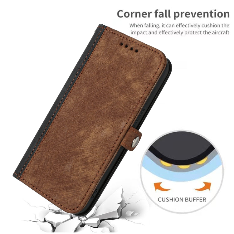 For Xiaomi Redmi 10C Side Buckle Double Fold Hand Strap Leather Phone Case(Brown) - free shipping - PMC TechLife - Order now!