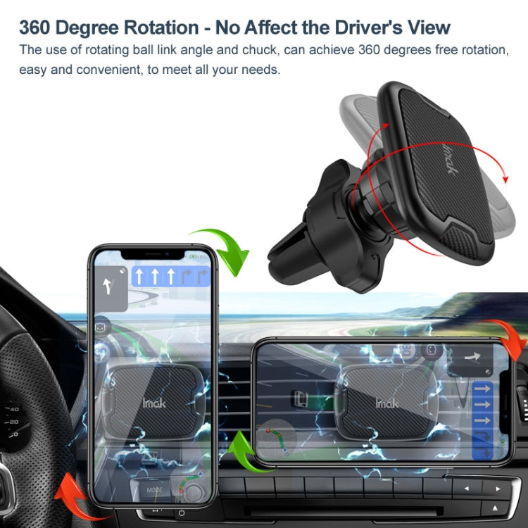 IMAK C5-F1 Magnetic Air Outlet Car Holder(Black) - Universal Car Holders by imak | Online Shopping South Africa | PMC TechLife | Buy Now Pay Later Mobicred