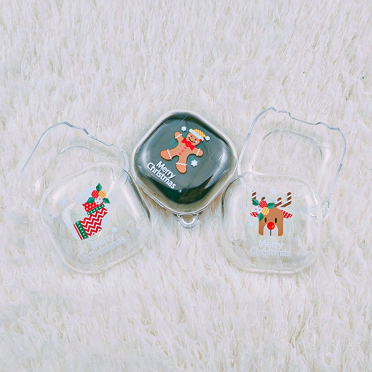 For Samsung Galaxy Buds Live Christmas Transparent TPU Earphone Case(Christmas Socks) - Samsung Earphone Case by PMC Jewellery | Online Shopping South Africa | PMC Jewellery