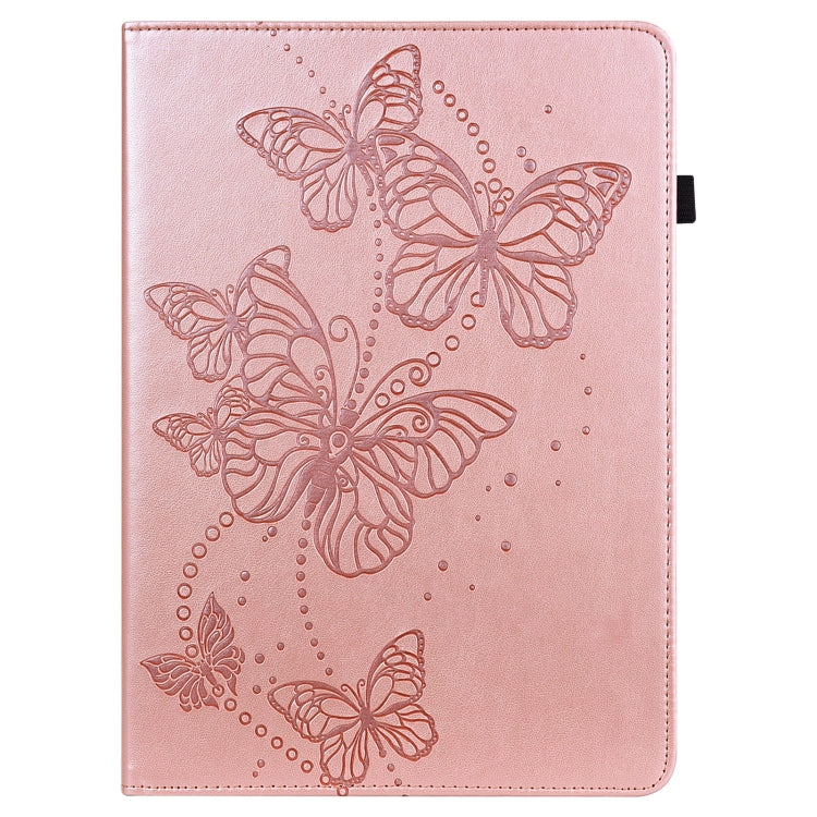 For Nokia T20 10.4 2021 Embossed Butterfly Pattern Leather Tablet Case(Pink) - Nokia by PMC TechLife | Online Shopping South Africa | PMC TechLife | Buy Now Pay Later Mobicred