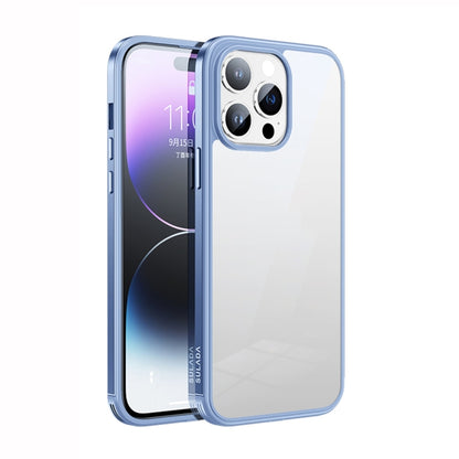 For iPhone 14 Pro SULADA Metal Frame + Nano Glass + TPU Phone Case(Sierra Blue) - iPhone 14 Pro Cases by SULADA | Online Shopping South Africa | PMC Jewellery | Buy Now Pay Later Mobicred