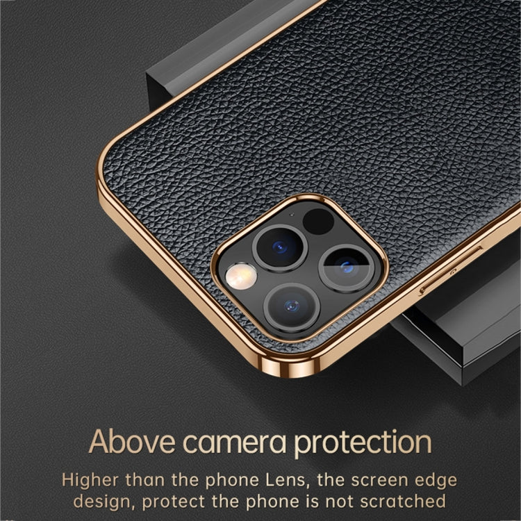 For iPhone 14 SULADA Shockproof TPU + Handmade Leather Phone Case(Orange) - iPhone 14 Cases by SULADA | Online Shopping South Africa | PMC TechLife