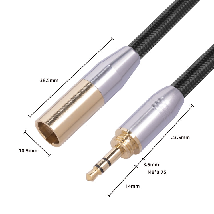 SB423M120-03 3.5mm Male to Mini XLR 3pin Male Audio Cable, Length: 30cm - Microphone Audio Cable & Connector by PMC Jewellery | Online Shopping South Africa | PMC Jewellery