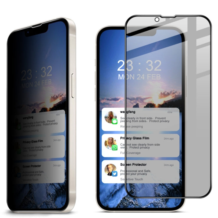 For iPhone 14 Plus IMAK HD Full Screen Anti-spy Tempered Glass Protective Film - iPhone 14 Plus Tempered Glass by imak | Online Shopping South Africa | PMC TechLife | Buy Now Pay Later Mobicred