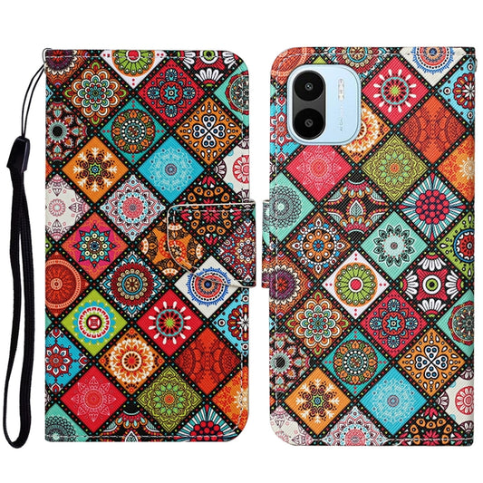 For Xiaomi Redmi A1 Colored Drawing Pattern Leather Phone Case(Ethnic Style) - Xiaomi Cases by PMC Jewellery | Online Shopping South Africa | PMC Jewellery