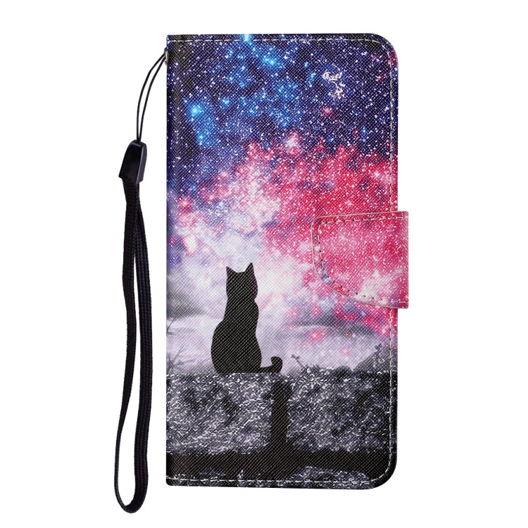 For Xiaomi Redmi A1 Colored Drawing Pattern Leather Phone Case(Star Sky Cat) - free shipping - PMC TechLife - Order now!
