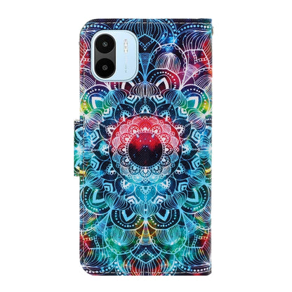 For Xiaomi Redmi A1 Colored Drawing Pattern Leather Phone Case(Mandala) - Xiaomi Cases by PMC Jewellery | Online Shopping South Africa | PMC Jewellery