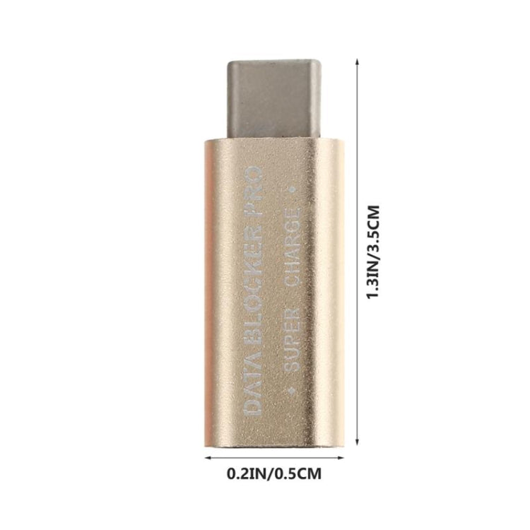 GE07 USB-C / Type-C Data Blocker Fast Charging Connector(Grey) - Converter & Adapter by PMC TechLife | Online Shopping South Africa | PMC TechLife
