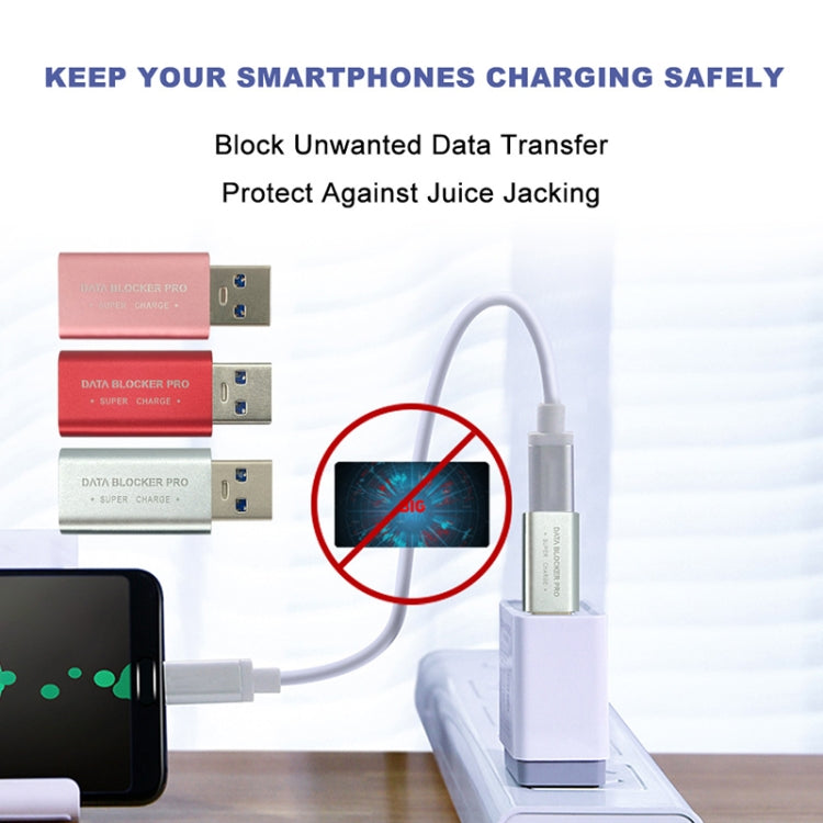 GE07 USB-C / Type-C Data Blocker Fast Charging Connector(Grey) - Converter & Adapter by PMC TechLife | Online Shopping South Africa | PMC TechLife