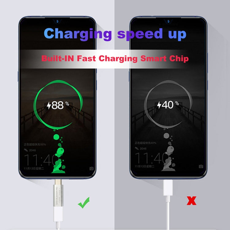 GE07 USB-C / Type-C Data Blocker Fast Charging Connector(Grey) - Converter & Adapter by PMC TechLife | Online Shopping South Africa | PMC TechLife