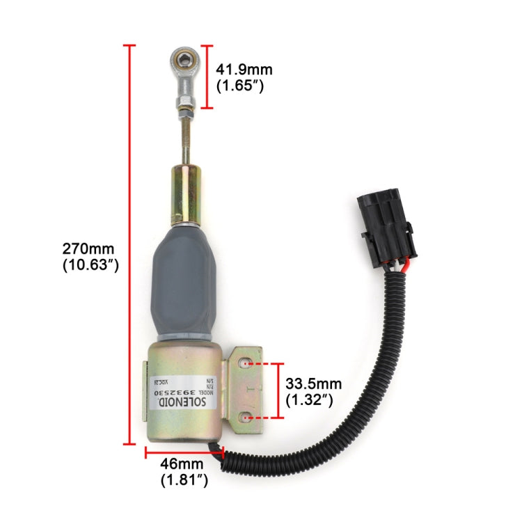 For Cummins / Hyundai 24V Eengine Shutdown Solenoid Valve SA-4756-24 3932530 - free shipping - PMC TechLife - Order now!