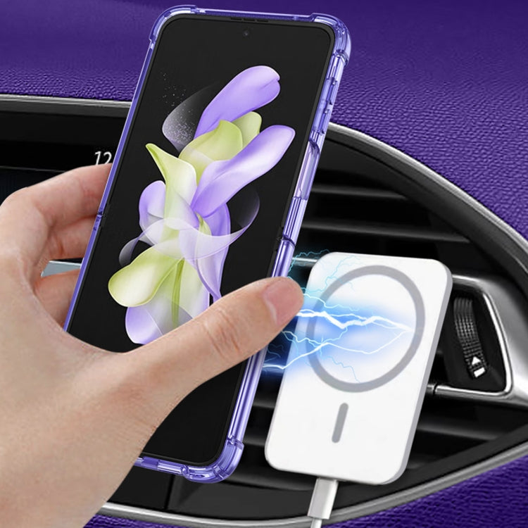 For Samsung Galaxy Z Flip4 GKK MagSafe Airbag Shockproof Phone Case with Ring Holder(Purple) - Galaxy Z Flip4 5G Cases by GKK | Online Shopping South Africa | PMC Jewellery