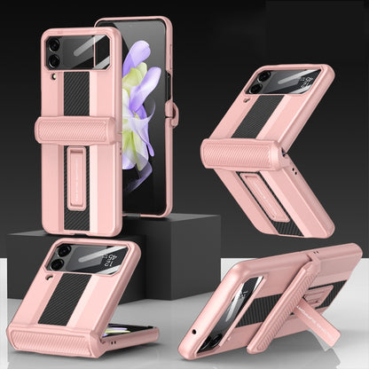 For Samsung Galaxy Z Flip4 GKK Magnetic Fold Shockproof Protective Phone Case(Pink) - Galaxy Z Flip4 5G Cases by GKK | Online Shopping South Africa | PMC Jewellery