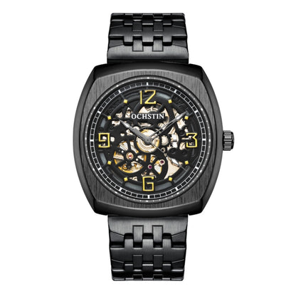 OCHSTIN 7262 Masterpiece Series Mechanical Steel Band Men Watch(Black Gold) - Metal Strap Watches by OCHSTIN | Online Shopping South Africa | PMC Jewellery | Buy Now Pay Later Mobicred