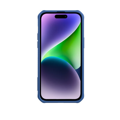 For iPhone 14 Pro Max NILLKIN Full Coverage Phone Case with Wrist Strap(Blue) - iPhone 14 Pro Max Cases by NILLKIN | Online Shopping South Africa | PMC Jewellery | Buy Now Pay Later Mobicred