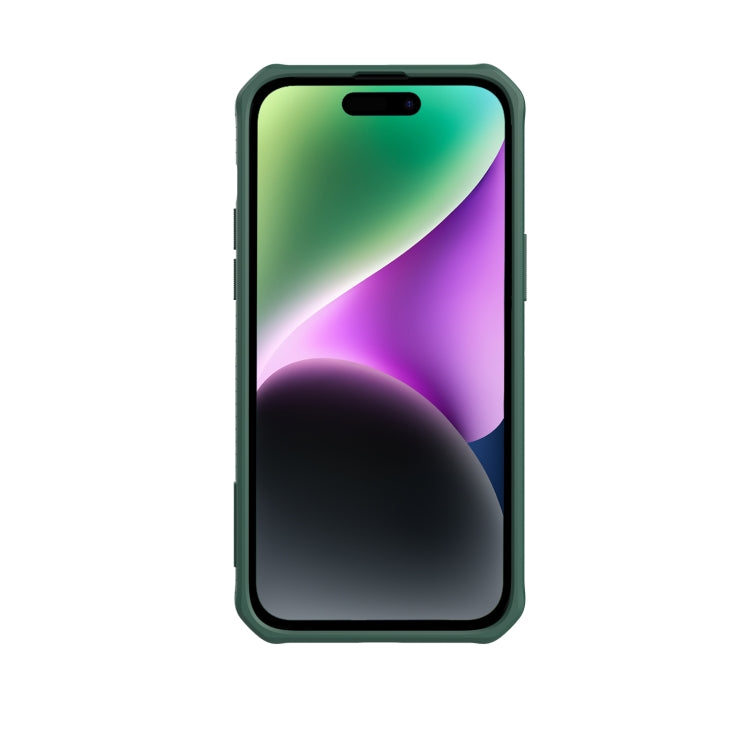 For iPhone 14 Pro Max NILLKIN Full Coverage Phone Case with Wrist Strap(Green) - iPhone 14 Pro Max Cases by NILLKIN | Online Shopping South Africa | PMC Jewellery | Buy Now Pay Later Mobicred