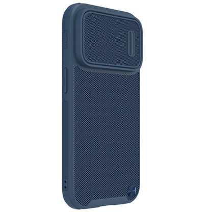 For iPhone 14 Pro Max NILLKIN Texture MagSafe Camshield PC + TPU Phone Case(Blue) - iPhone 14 Pro Max Cases by NILLKIN | Online Shopping South Africa | PMC Jewellery