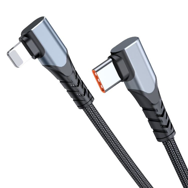 ADC-009 20W USB-C/Type-C to 8 Pin Double Elbow Data Cable, Length:0.4m - 2 in 1 Cable by PMC TechLife | Online Shopping South Africa | PMC TechLife