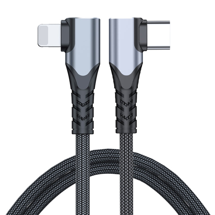 ADC-009 20W USB-C/Type-C to 8 Pin Double Elbow Data Cable, Length:1m - 2 in 1 Cable by PMC TechLife | Online Shopping South Africa | PMC TechLife