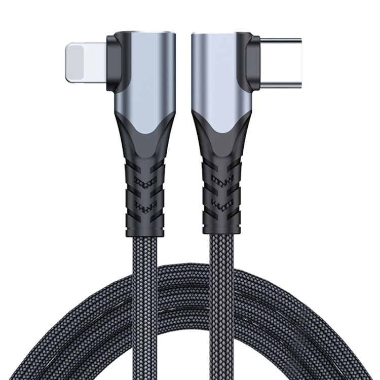 ADC-009 20W USB-C/Type-C to 8 Pin Double Elbow Data Cable, Length:2m - 2 in 1 Cable by PMC Jewellery | Online Shopping South Africa | PMC Jewellery