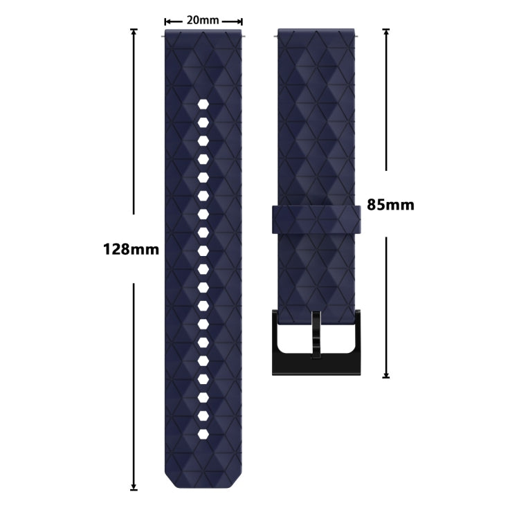 20mm Football Texture Silicone Watch Band(Amber Yellow) - free shipping - PMC TechLife - Order now!