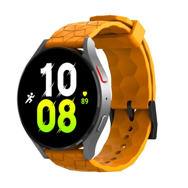 22mm Football Texture Silicone Watch Band(Amber Yellow) - free shipping - PMC TechLife - Order now!