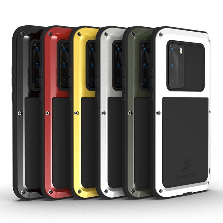 For Huawei P40 Pro LOVE MEI Metal Shockproof Water-resistant Dustproof Protective Case(Black) - Huawei Cases by LOVE MEI | Online Shopping South Africa | PMC TechLife | Buy Now Pay Later Mobicred