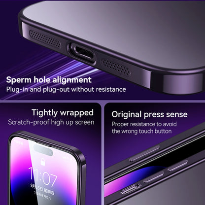 For iPhone 14 Pro Max SULADA Electroplating Frosted All-inclusive TPU Phone Case(Purple) - iPhone 14 Pro Max Cases by SULADA | Online Shopping South Africa | PMC Jewellery