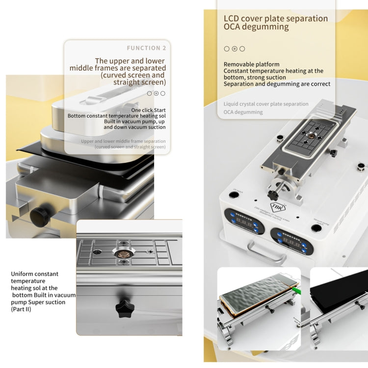 TBK 258S Intelligent Multi-function UV Cured Disassembly Machine, Plug:US Plug - free shipping - PMC TechLife - Order now!